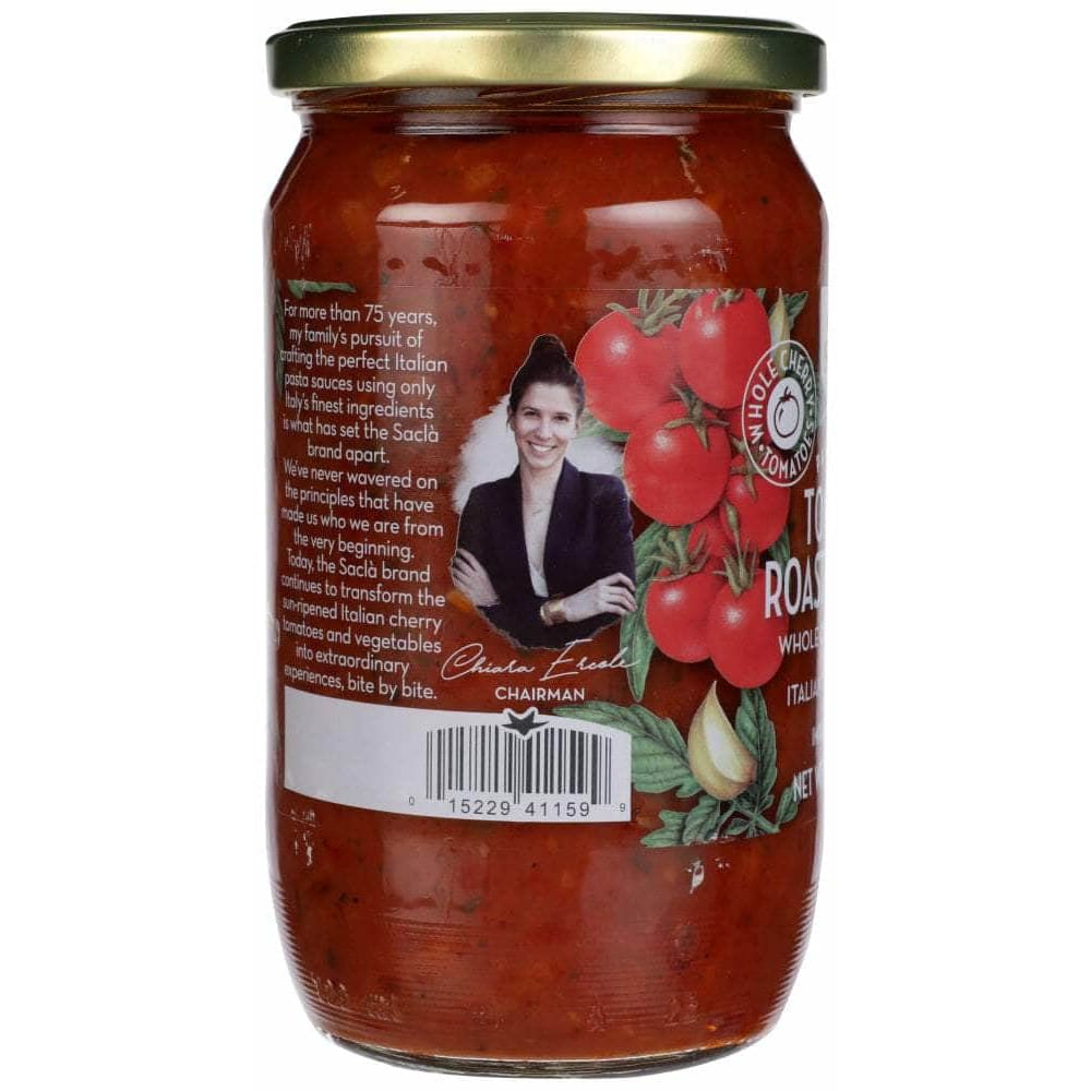 Sacla Sacla Whole Cherry Tomatoes and Roasted Garlic Pasta Sauce, 24 oz