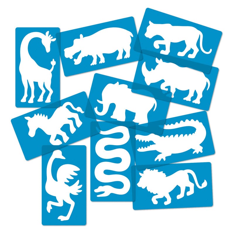 Safari Animal Stencils (Pack of 2) - Stencils - Roylco Inc.