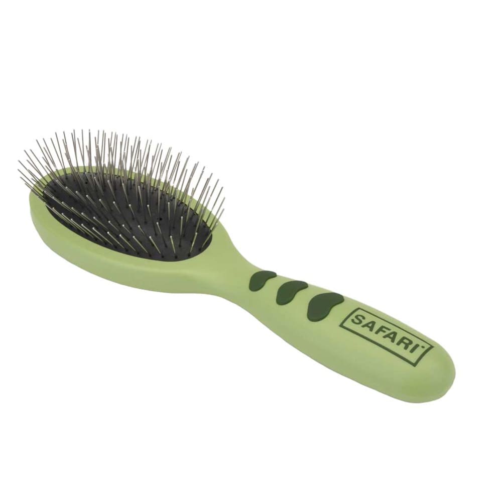 Safari Wire Pin Brush Green Large - Pet Supplies - Safari