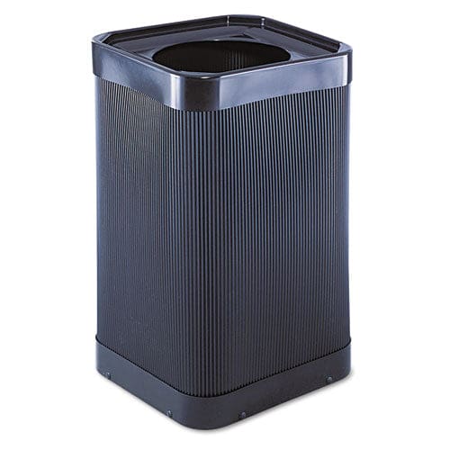 Safco At-your-disposal Top-open Receptacle 38 Gal Polyethylene Black - Janitorial & Sanitation - Safco®
