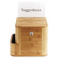 Safco Bamboo Suggestion Boxes 10 X 8 X 14 Natural - Office - Safco®