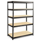 Safco Boltless Steel/particleboard Shelving Five-shelf 48w X 24d X 72h Black - Office - Safco®
