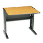 Safco Computer Desk With Reversible Top 35.5 X 28 X 30 Mahogany/medium Oak/black - Furniture - Safco®