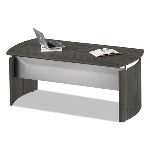 Safco Medina Series Laminate Curved Desk Base 72 X 36 X 29.5 Gray Steel - Furniture - Safco®