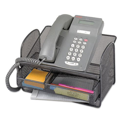 Safco Onyx Angled Mesh Steel Telephone Stand 11.75 X 9.25 X 7 Black - Office - Safco®