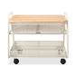 Safco Onyx Under Desk Machine Stand Metal 1 Shelf 1 Drawer 1 Bin 100 Lb Capacity 21 X 16 X 17.5 White - Furniture - Safco®