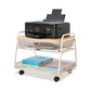 Safco Onyx Under Desk Machine Stand Metal 1 Shelf 1 Drawer 1 Bin 100 Lb Capacity 21 X 16 X 17.5 White - Furniture - Safco®