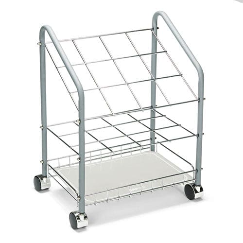 Safco Wire Roll/files 12 Compartments 18w X 12.75d X 24.5h Gray - Office - Safco®