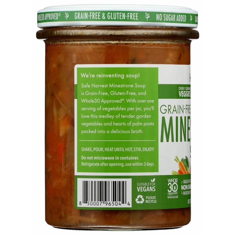 SAFE HARVEST Safe Harvest Soup Veg Minestrone, 13.2 Oz