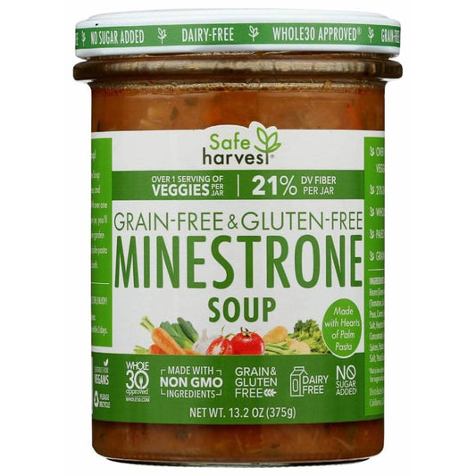 SAFE HARVEST Safe Harvest Soup Veg Minestrone, 13.2 Oz
