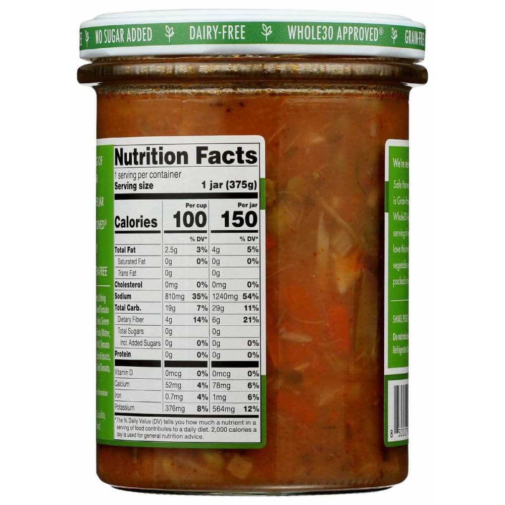 SAFE HARVEST Safe Harvest Soup Veg Minestrone, 13.2 Oz