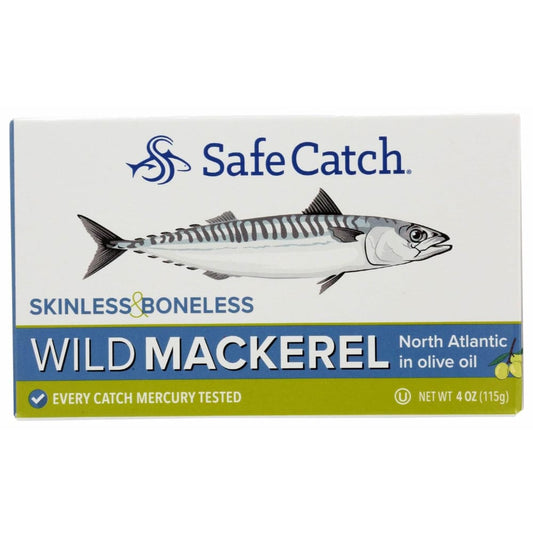 SAFECATCH Safecatch Mackerel Oliveoil Boneles, 4 Oz