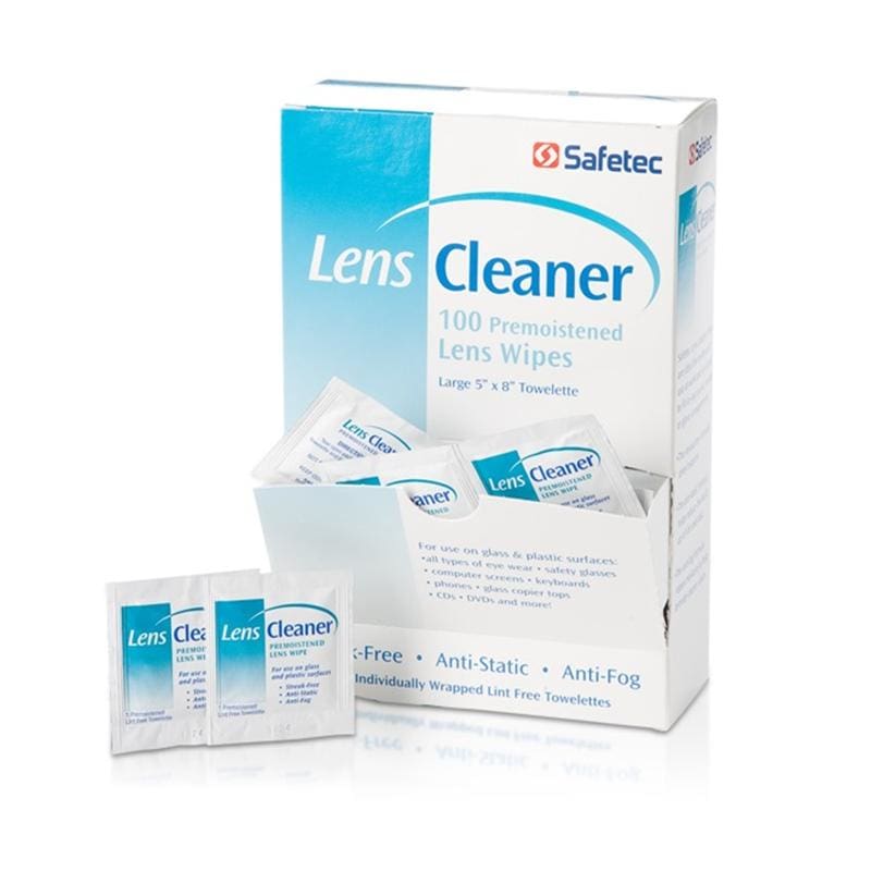 Safetec Lens Cleaner Wipes 5 X 8 100/Bx Box of 100 (Pack of 2) - HouseKeeping >> Janitorial Supplies - Safetec