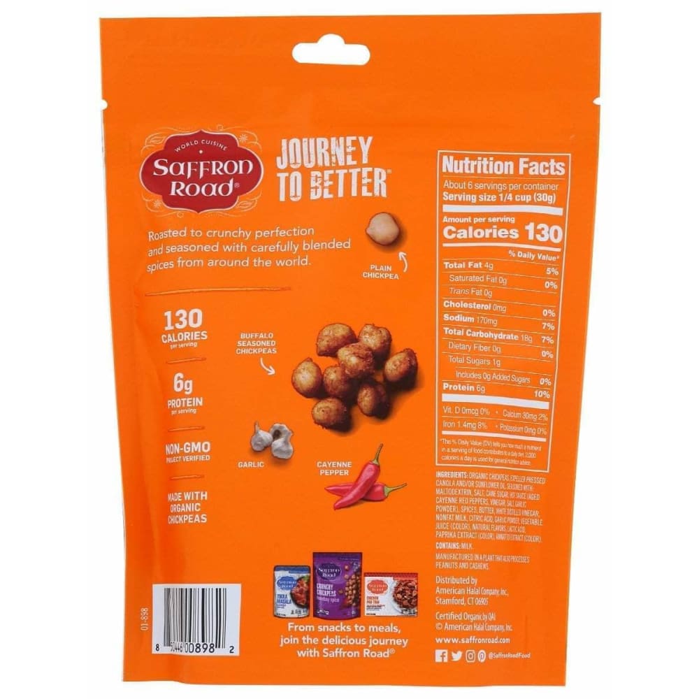 SAFFRON ROAD Saffron Road Buffalo Crunchy Chickpeas, 6 Oz
