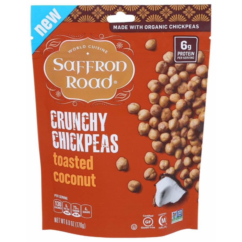 SAFFRON ROAD Saffron Road Toasted Coconut Crunchy Chickpeas, 6 Oz