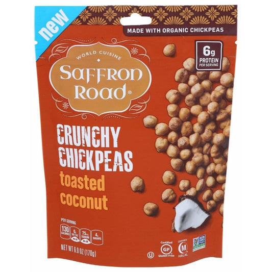 SAFFRON ROAD Saffron Road Toasted Coconut Crunchy Chickpeas, 6 Oz
