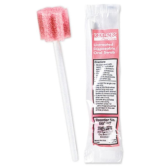 Sage Products Toothette Oral Swab Untreated Ind Wrap Case of 1000 - Personal Care >> Oral Care - Sage Products