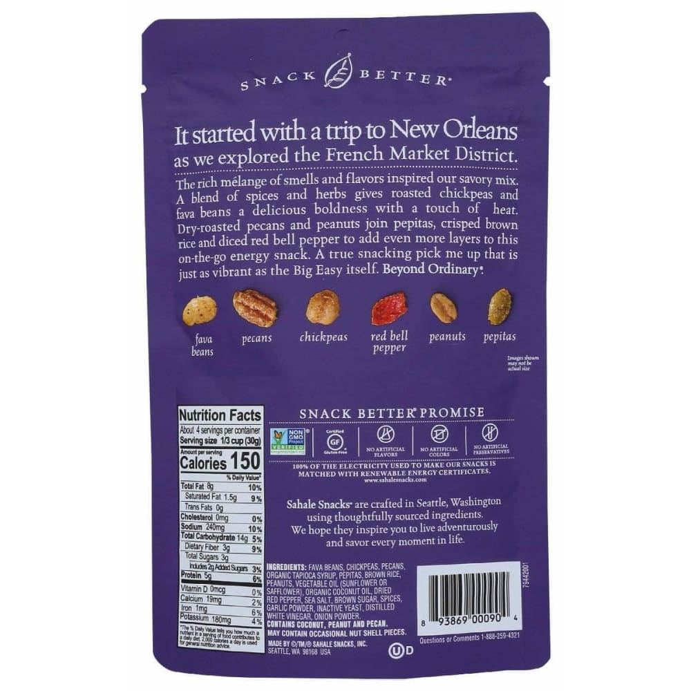 SAHALE SNACKS Sahale Snacks Bean Mix Creole, 4 Oz