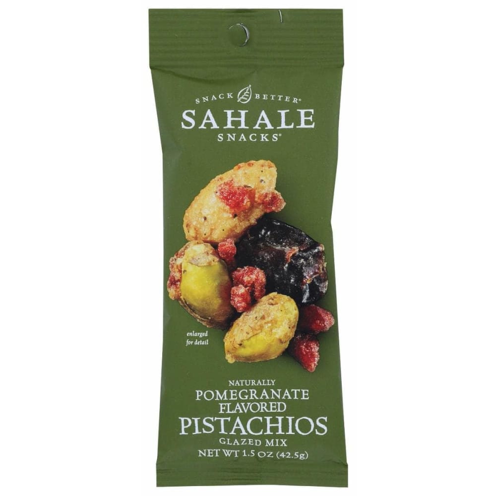 SAHALE SNACKS SAHALE SNACKS Naturally Pomegranate Flavored Pistachios Glazed Mix, 1.5 oz