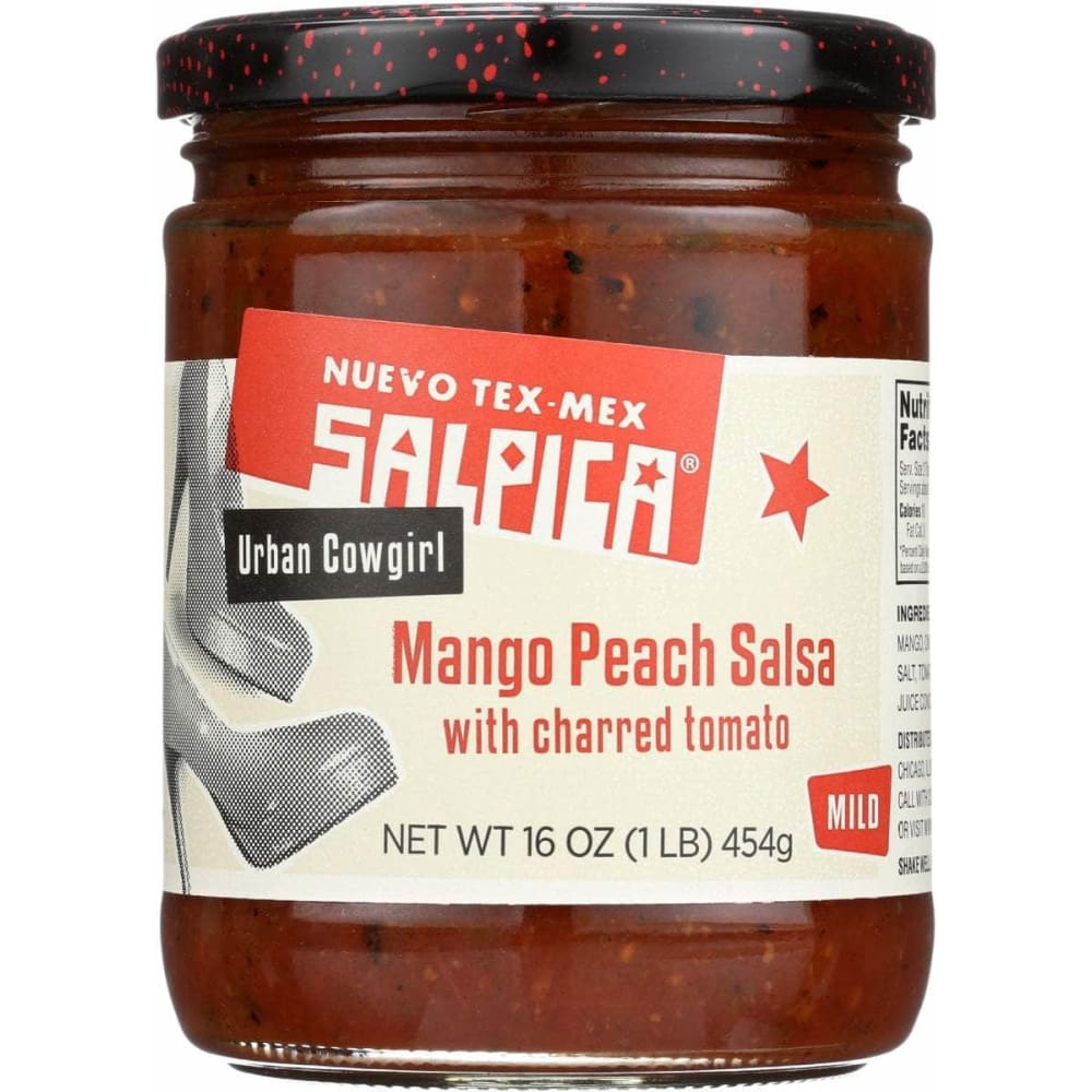 SALPICA SALPICA Salsa Mld Mango Peach, 16 oz