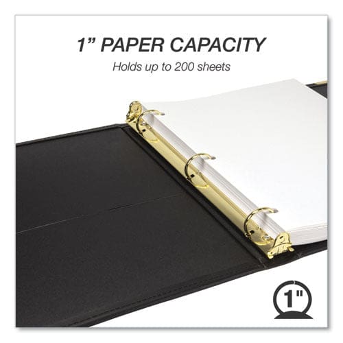 Samsill Classic Collection Ring Binder 3 Rings 1 Capacity 11 X 8.5 Black - School Supplies - Samsill®