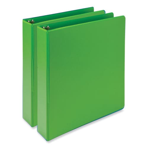 Samsill Earth’s Choice Plant-based Economy Round Ring View Binders 3 Rings 1.5 Capacity 11 X 8.5 Lime 2/pack - School Supplies - Samsill®