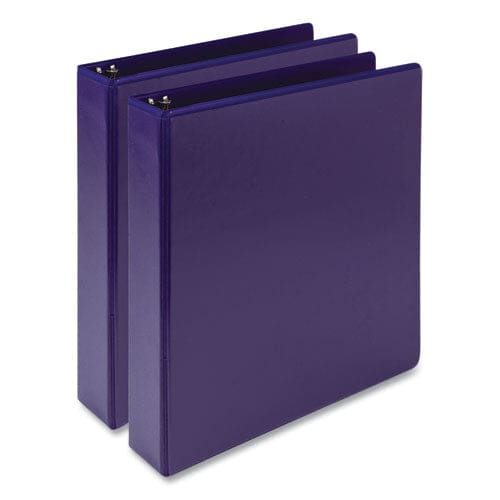 Samsill Earth’s Choice Plant-based Economy Round Ring View Binders 3 Rings 1.5 Capacity 11 X 8.5 Purple 2/pack - School Supplies - Samsill®