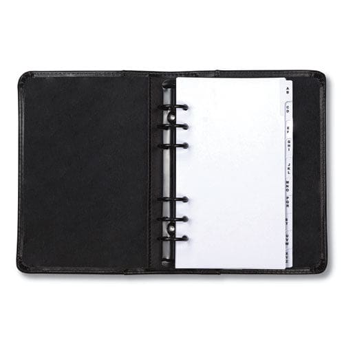 Samsill Regal Leather Business Card Binder Holds 120 2 X 3.5 Cards 5.75 X 7.75 Black - Office - Samsill®