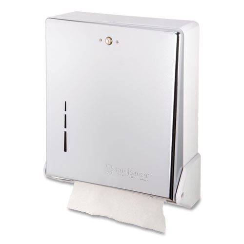 San Jamar True Fold C-fold/multifold Paper Towel Dispenser 11.63 X 5 X 14.5 Chrome - Janitorial & Sanitation - San Jamar®