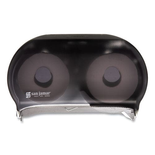 San Jamar Versatwin Tissue Dispenser Classic 8 X 5.75 X 12.75 Transparent Black Pearl - Janitorial & Sanitation - San Jamar®