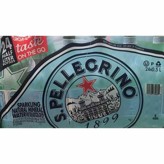 San Pellegrino Sparkling Natural Mineral Water, 24 pk./16.9 oz. - ShelHealth.Com
