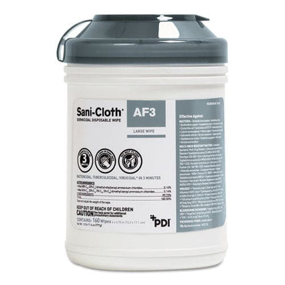Sani Professional Sani-cloth Af3 Germicidal Disposable Wipes 6 X 6.75 160 Wipes/canister 12 Canisters/carton - School Supplies - Sani