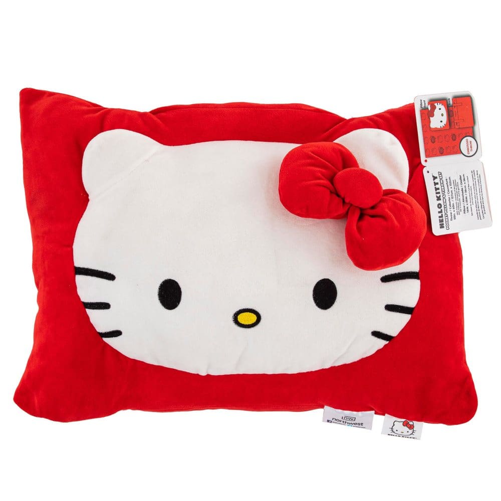 Sanrio Hello Kitty Hello Red Pillow Pocket Throw 2-Pc.Set - Kids Bedding - Sanrio