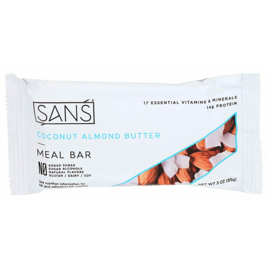 SANS MEAL BAR Sans Meal Bar Bar Meal Coconut Almond Butter, 85 Gm