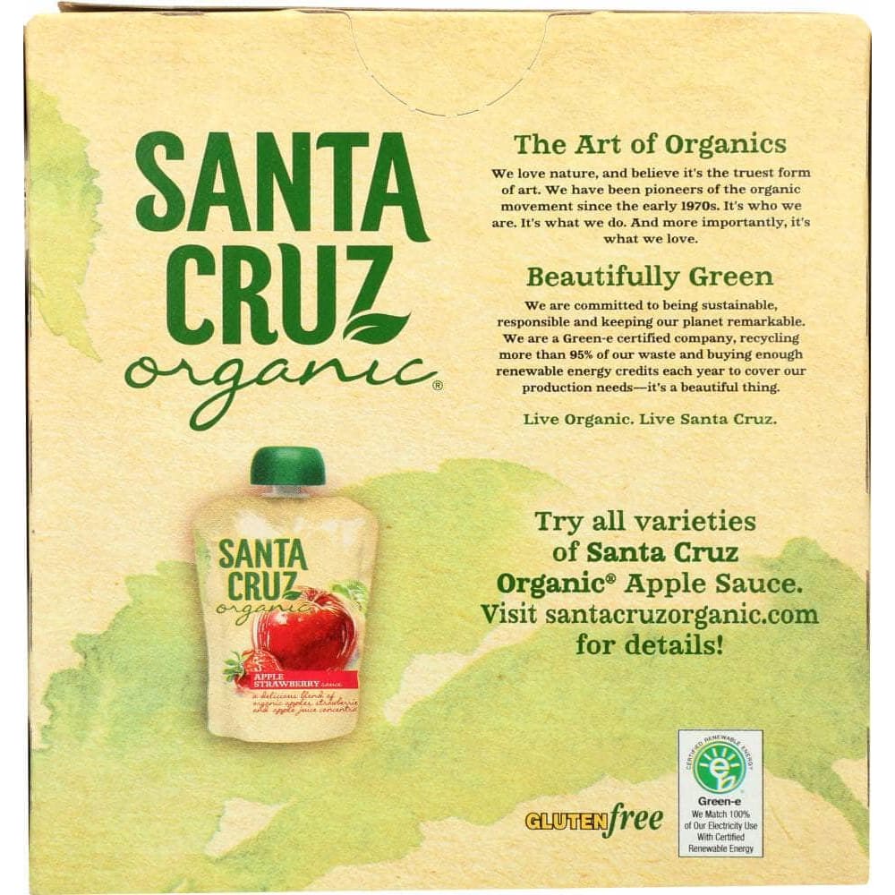 Santa Cruz Organic Santa Cruz Organic Apple Strawberry Sauce 4x3.2oz Pouches, 12.8 oz