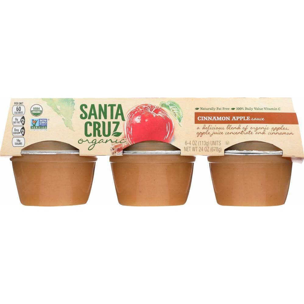 Santa Cruz Organic Santa Cruz Organic Cinnamon Apple Sauce Cups 6x4oz Cups, 24 oz