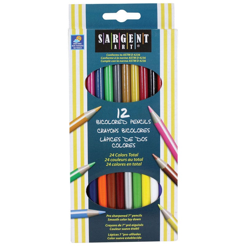 Sargent Art Bicolored Pencils (Pack of 12) - Colored Pencils - Sargent Art Inc.