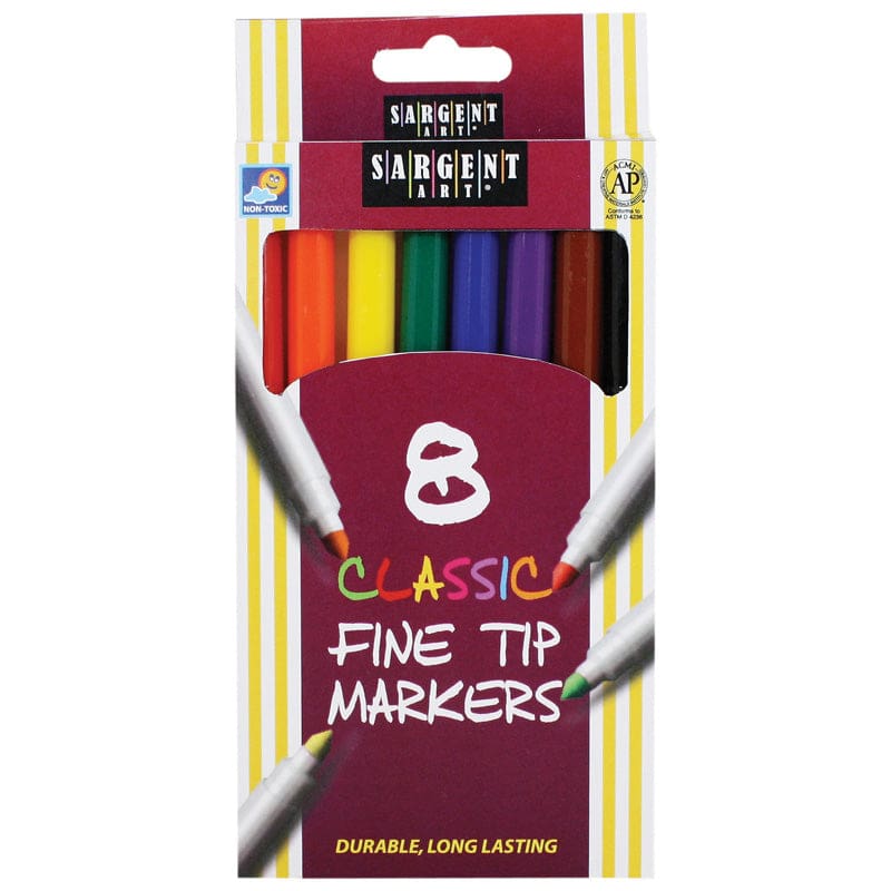 Sargent Art Classic Markers Fine Tip 8 Colors (Pack of 12) - Markers - Sargent Art Inc.