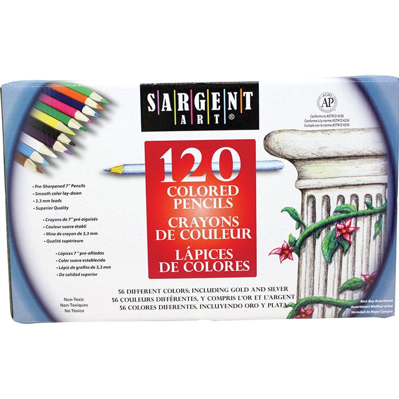 Sargent Art Colored Pencils 120Ct - Colored Pencils - Sargent Art Inc.