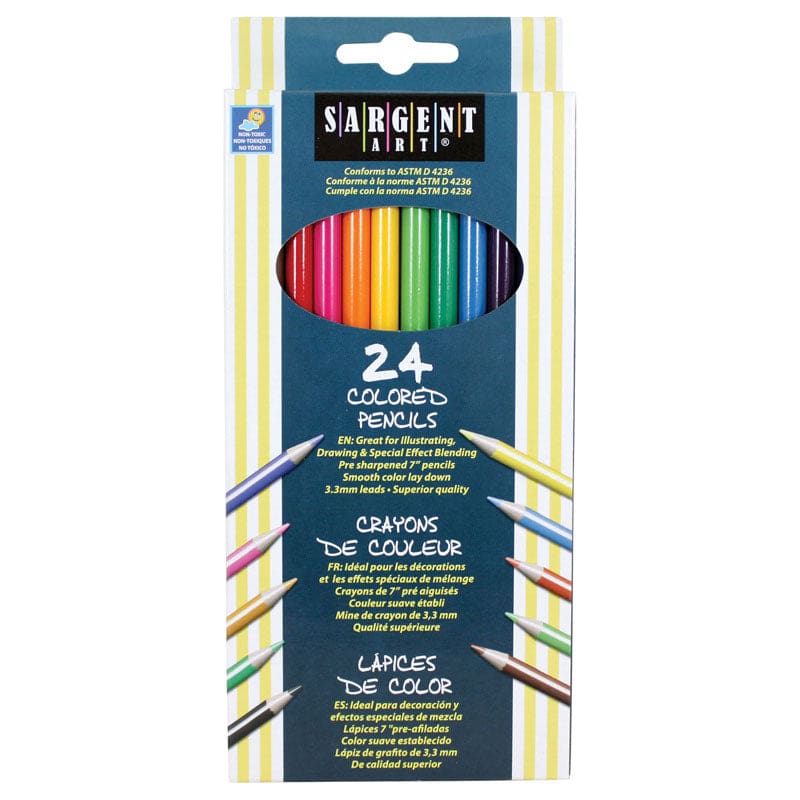 Sargent Art Colored Pencils 24/Set (Pack of 10) - Colored Pencils - Sargent Art Inc.
