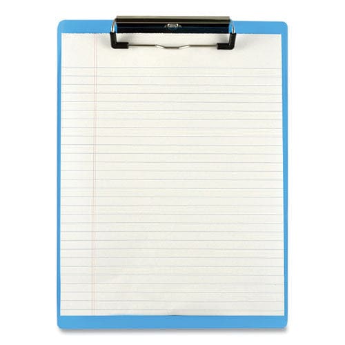 Saunders Acrylic Clipboard 0.5 Clip Capacity Holds 8.5 X 11 Sheets Transparent Blue - Office - Saunders