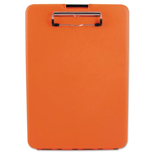 Saunders Slimmate Storage Clipboard 0.5 Clip Capacity Holds 8.5 X 11 Sheets Hi-vis Orange - Office - Saunders