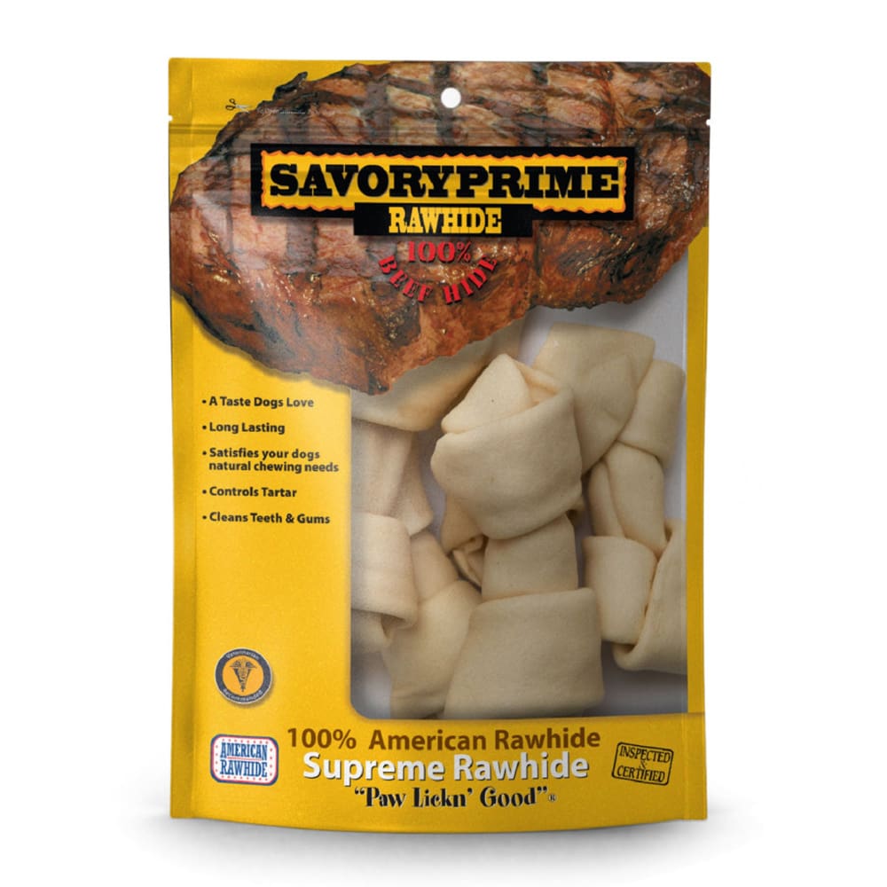 Savory Prime Bone Value Pack White 6-7 in 6 Count - Pet Supplies - Savory