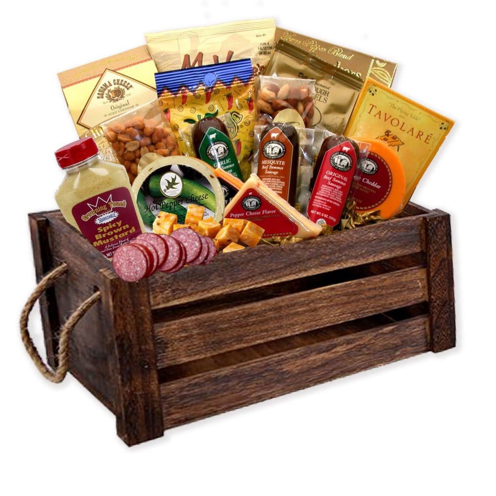 Savory Selections Gourmet Meat & Cheese Gift Pack - Gift Baskets - Savory Selections