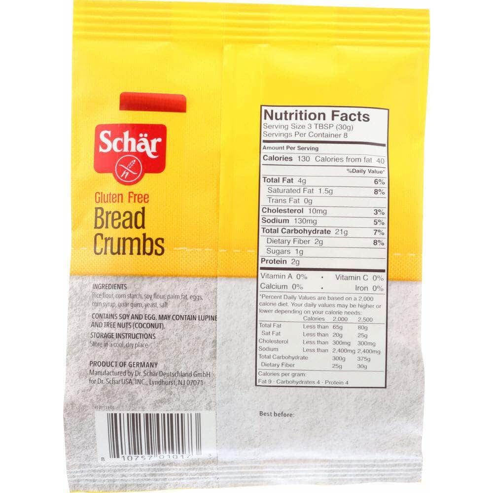 Schar Schar Gluten-Free Wheat-Free Bread Crumbs, 8.8 Oz