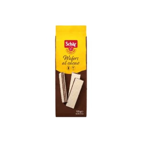 SCHAR WAFERS AL CACAO Cacao Waffle (gluten-free) 4.59 oz. (130 g.) - SCHAR
