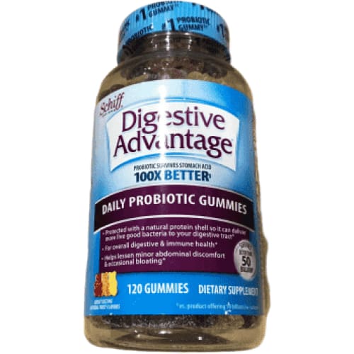 Schiff Digestive Advantage Probiotic Gummies (120 Count) - ShelHealth.Com