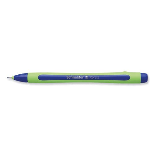 Schneider Xpress Fineliner Porous Point Pen Stick Medium 0.8 Mm Blue Ink Blue/green Barrel 10/box - School Supplies - Schneider®
