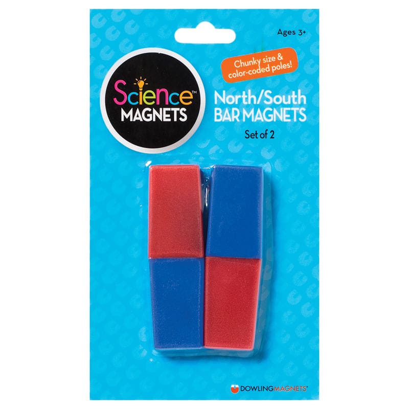 Science Magnets North/South Bar Magnets (Pack of 8) - Magnetism - Dowling Magnets