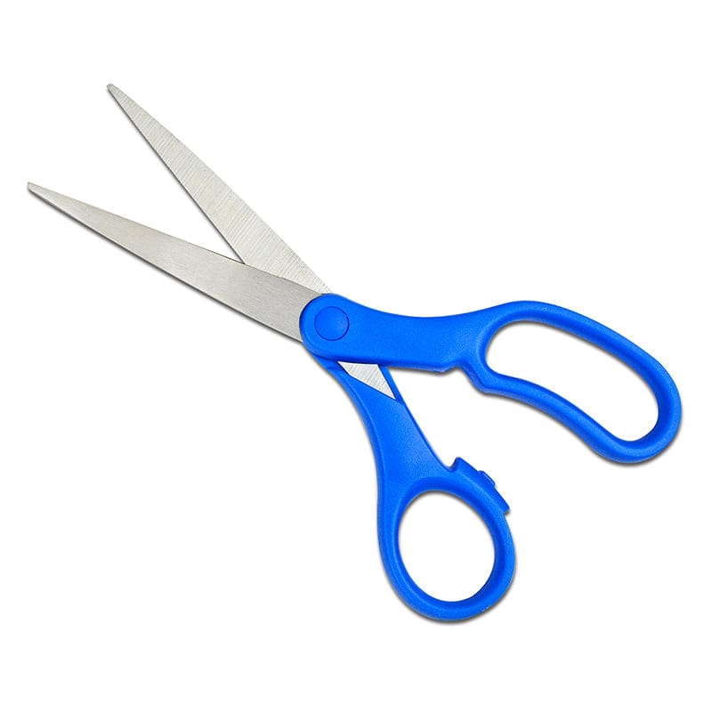 Scissors 8In Blue Handle (Pack of 10) - Scissors - The Pencil Grip